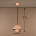Vibe Dome Pendant Light For Home & Item for Home Decoration  - Peach