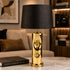 Contemporary Gold Elliptical Table Lamp