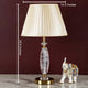 Crystal Cascade Table Lamp with Shade