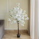 White Cherry Blossom Glow Artificial Indoor Plant For Home - 6 Feet