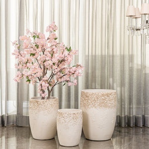 Frosted Flora Indoor Planters For Home - Set of 3