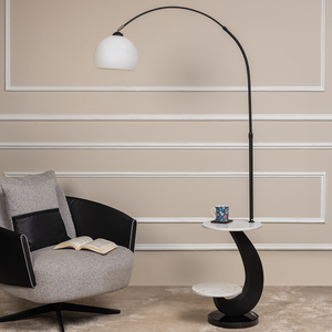 Sleek Shine Designer Arc Floor Lamp for Living Room