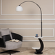Sleek Shine Designer Arc Floor Lamp for Living Room