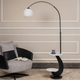 Sleek Shine Designer Arc Floor Lamp for Living Room