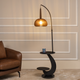 Woven Warmth Designer Floor Lamp for Living Room