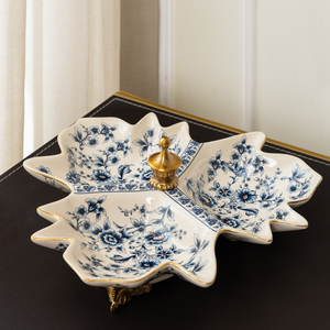 Elaria Breeze Decorative Serving Tray for Home - Blue