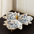 Elaria Breeze Decorative Serving Tray for Home - Blue
