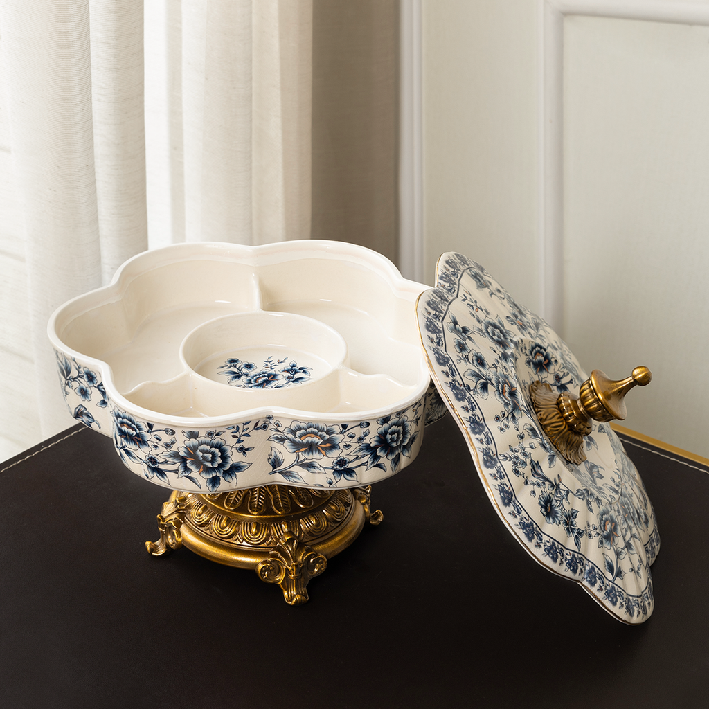 Celestial Cosmos Showpiece for Living Room - Blue (Blue Pottery)