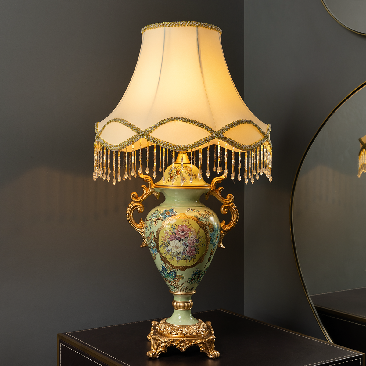 Crimson Odyssey Designer Table Lamps for Living Room