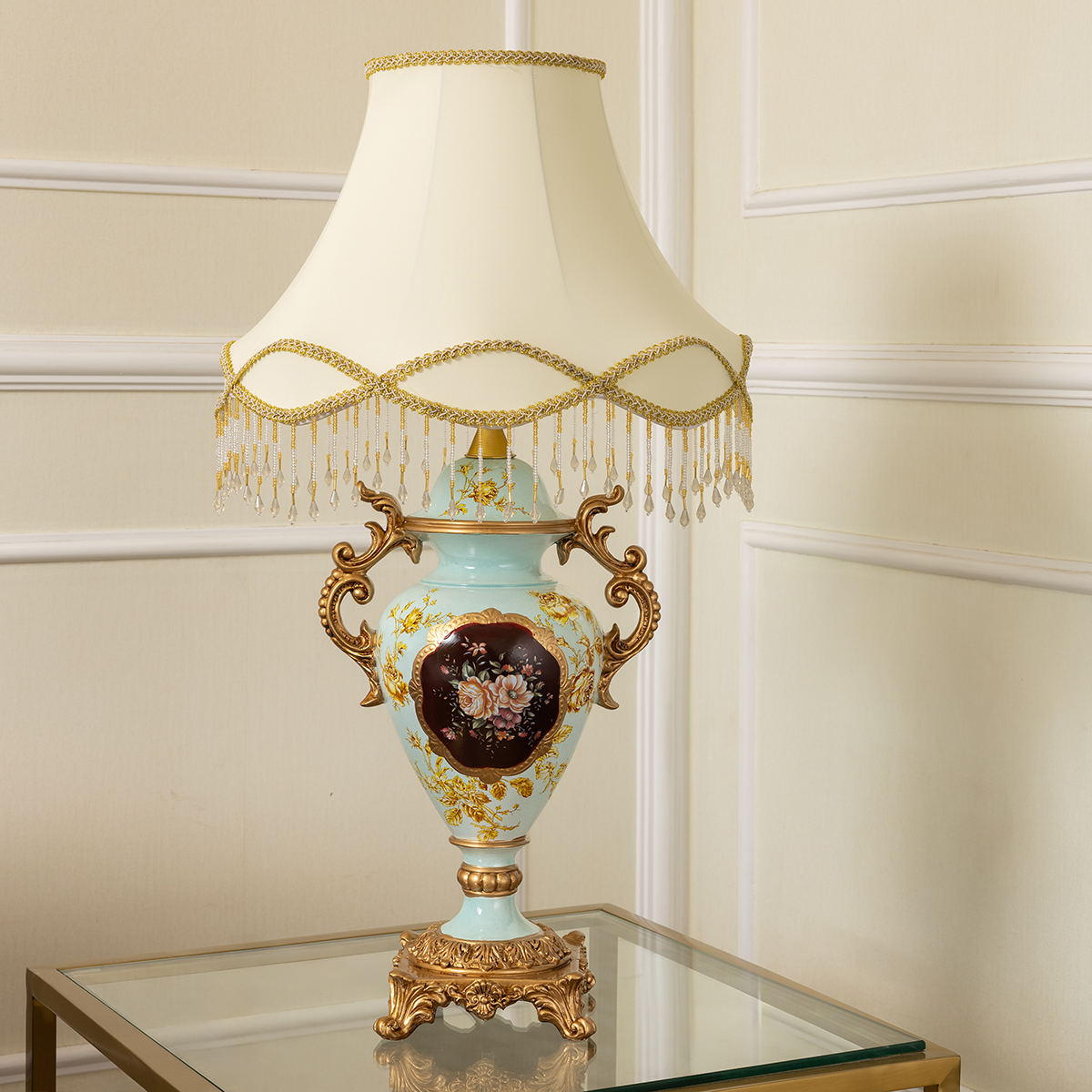Lyrical Ember Designer Table Lamps for Living Room