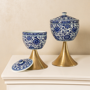 Blue Dynasty Jar & Item for Home Decoration