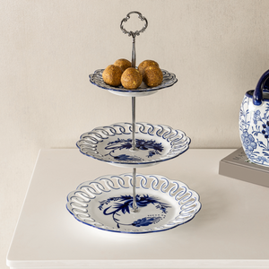 Indigo Crest Harmony Serving Plates for Home