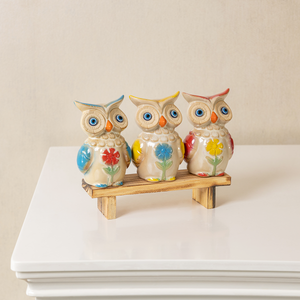 Owl Garden Melody Table Decoration Showpiece & Home Decoration Items