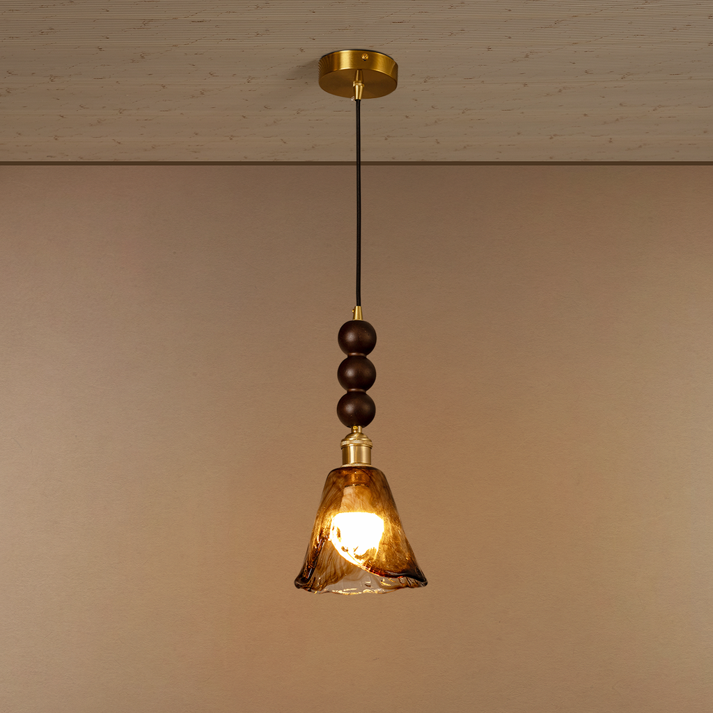 Rustic Flame Pendant Light For Living Room