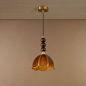 Honey Glow Pendant Light For Living Room