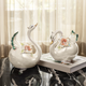 Tranquil Romance Swan Showpiece for Home and Item for Table Decoration