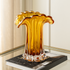 Honey Flare Handblown Glass Vase & Decorative showpiece