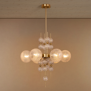 The Moonstone Crown Chandelier Light For Living Room