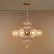 The Moonstone Crown Chandelier Light For Living Room