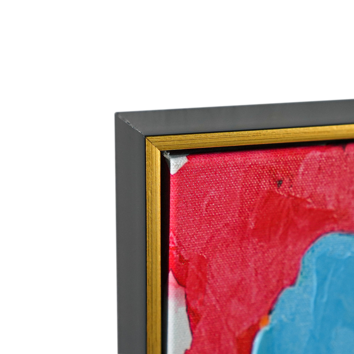 Life Is Beautiful 100% Hand Painted Wall Painting by MERCEDES LAGUNAS (With Outer Floater Frame frame) (35.5 x 47 Inches )