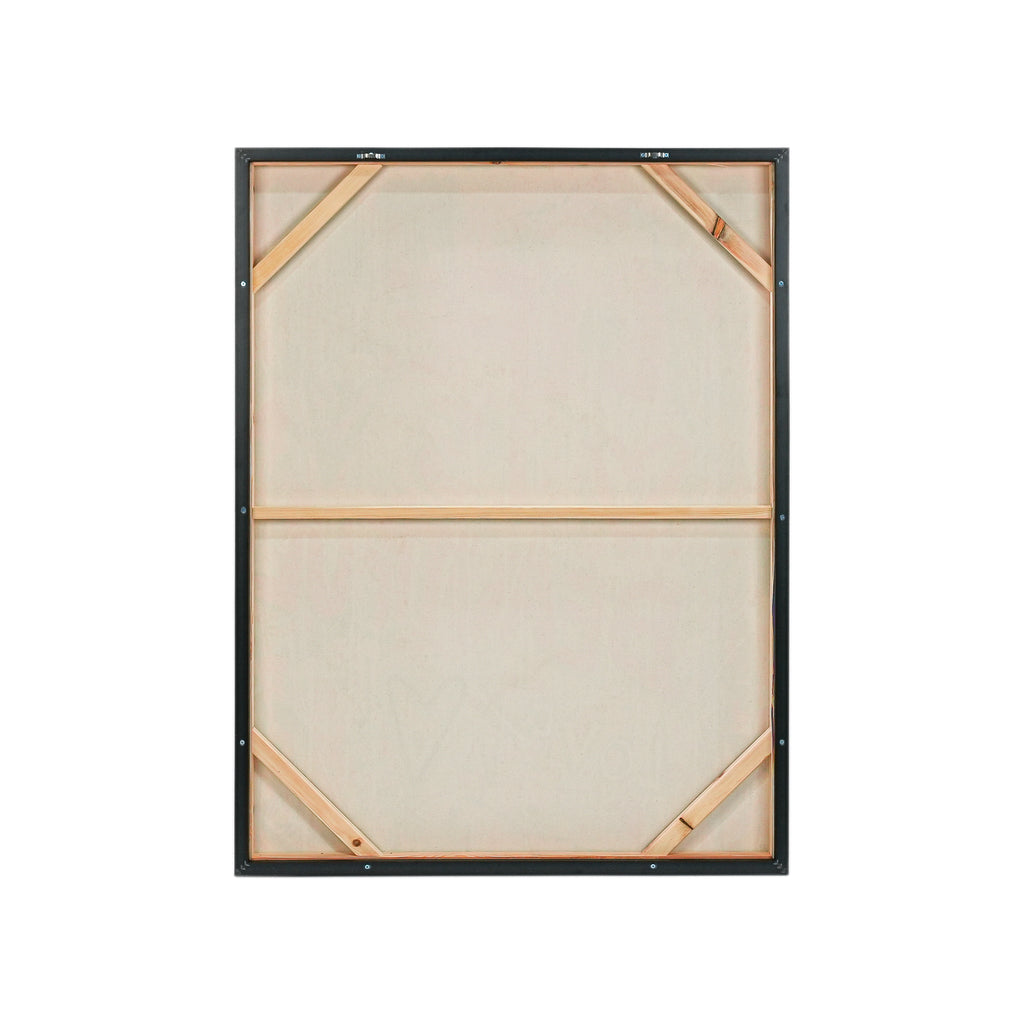 Life Is Beautiful 100% Hand Painted Wall Painting by MERCEDES LAGUNAS (With Outer Floater Frame frame) (35.5 x 47 Inches )