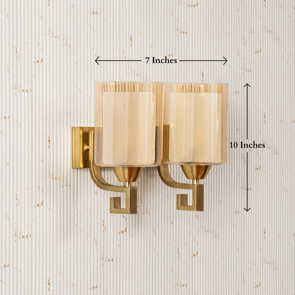Silent Shine Wall Lamps for Home & Item for Wall Decoration - Double Sconce