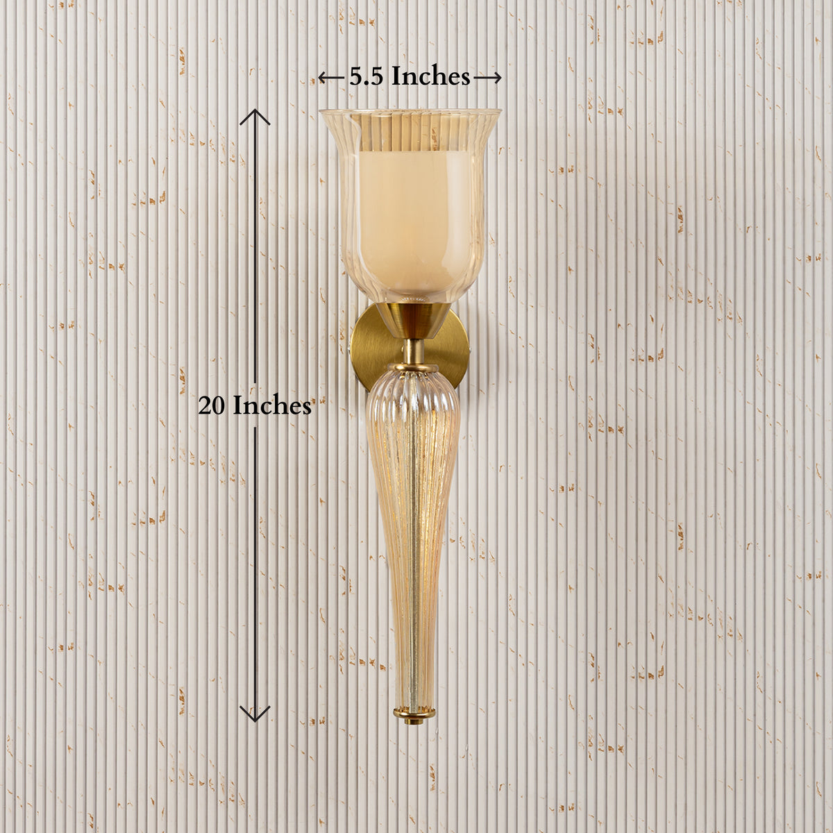 The Elvora Glow Wall Lamp for Home & Item for Wall Decoration - Single Sconce
