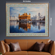 Divine Reflections of the Amritsar Golden Temple Painting For Home
