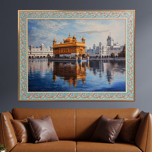 Divine Reflections of the Amritsar Golden Temple Painting For Home