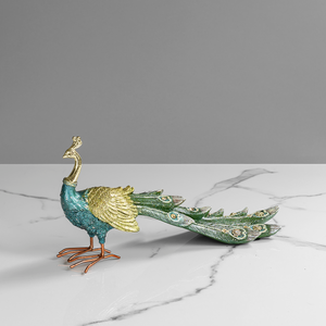 Peacock Panache Home Decoration Showpiece