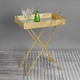 Aurum Delight Side Table & Tray Combo