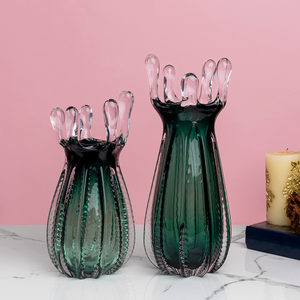 Emerald Oasis Decorative Vases and Showpieces  - Set of 2