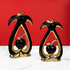 Opulence Harmony Ceramic Showpiece for Table - Set of 2 (Black)