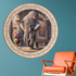Elephant of Fortune Decorative Wall Painting