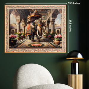 Elephant of Prosperity Wall Painting for Home