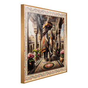 Elephant of Prosperity Wall Painting for Home