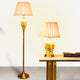 Zurich Modern Tall Floor & Lustrous Shine Living Room Table Lamp - Combo