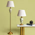 Fiesta Marble Effect Base Decorative Ceramic Floor Lamp & Table Lamp - Combo