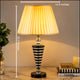 Fresco Stainless Steel Crystal Lamp with Shade
