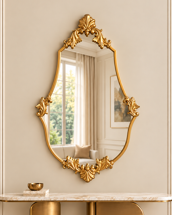Crown Elegance Decorative Wall Mirror For Home & Item for Home Decoration