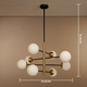 Gravity Sphere Chandelier Light For Living Room