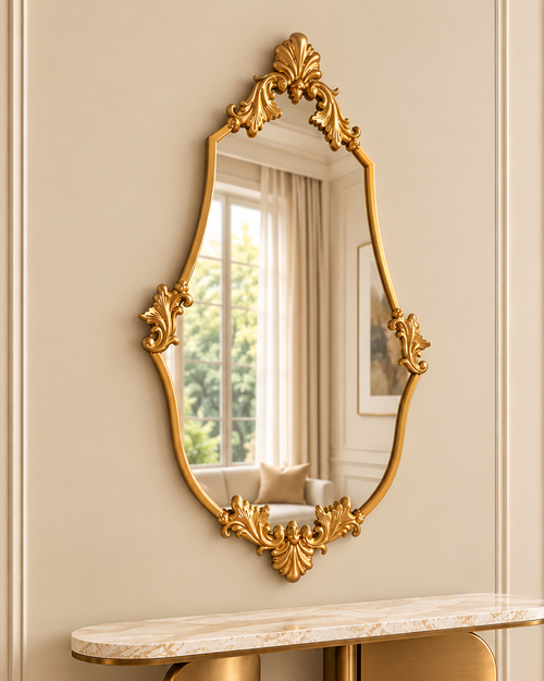 Crown Elegance Decorative Wall Mirror For Home & Item for Home Decoration