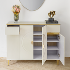 Snow Vortex Wooden Storage Cabinet and Console Table For Home & Crockery Storage Cabinet / Crockery Unit