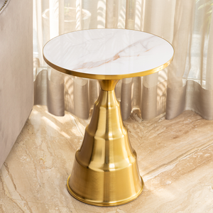 Golden Moon Glow Side Table For Living Room
