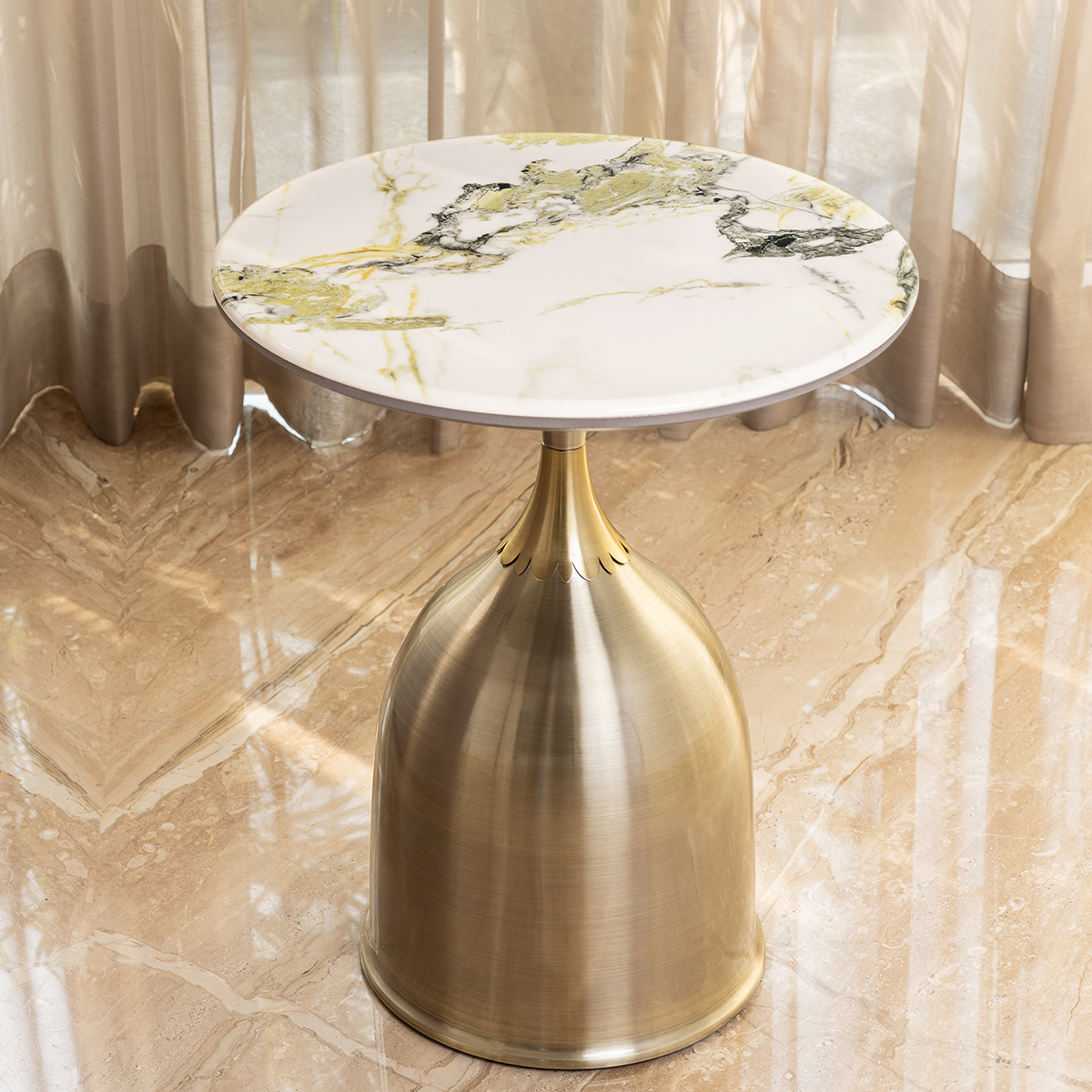 Pristine Elegance Side Table For Living Room