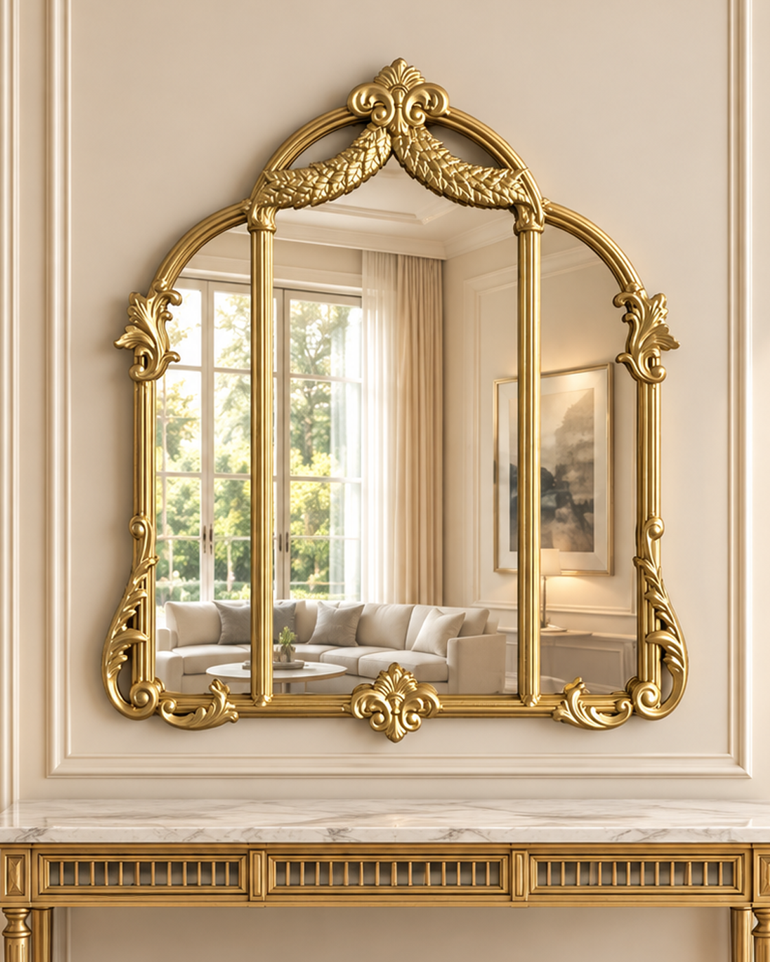 Imperial Grace Designer Wall Mirror For Home & Wall Decoration Item