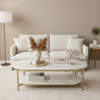 Whispering Essence Gold Coffee Table (STAINLESS STEEL)