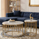 Golden Quasar Accent table - Set of 2 (Stainless Steel)