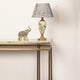Fiesta Marble Effect Base Decorative Ceramic Table Lamp (New Flower Shade)