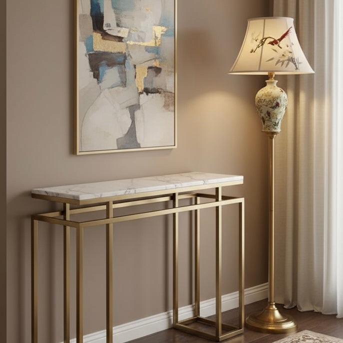 Serene Garden Floor Lamp for Living Room (Bird Shade)